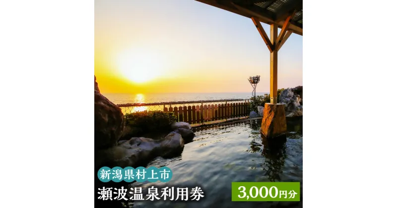 【ふるさと納税】瀬波温泉利用券 3,000円分 (1,000円×3枚) 温泉 温泉券 入浴券 チケット 観光 宿泊 ホテル お土産 新潟県 村上市 K1