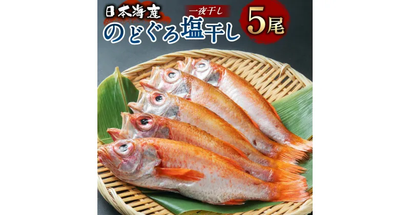 【ふるさと納税】日本海産 のどぐろ塩干し 5尾 国産 国内産 干物 海鮮 魚介 魚 焼き魚 惣菜 おかず おつまみ 新潟県 村上市 C4004