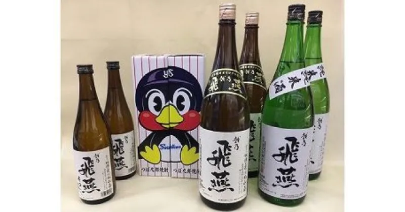 【ふるさと納税】越乃飛燕(上撰・純米・辛口) と 「つば九郎焼酎」セット【 お酒 日本酒 セット 焼酎 つば九郎 ヤクルト 新潟県 燕市 燕三条 】