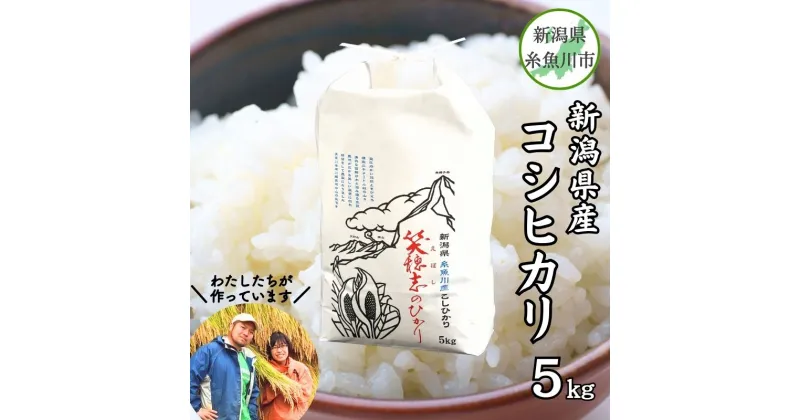 【ふるさと納税】米 新米 コシヒカリ【令和6年産 新米】新潟県糸魚川産 コシヒカリ5kg『笑穂志(えぼし)のひかり』 U’ファーム 美味しいお米 白米 弁当 コメ こしひかり ご飯 ライス ふるさと納税米 2024年産 新潟産コシヒカリ 米5キロ 食品 人気 おすすめ