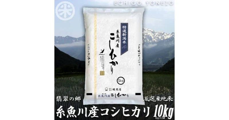 【ふるさと納税】米 新米【令和6年産 新米】新潟県産 コシヒカリ10kg 令和6年産 名水と翡翠の郷 糸魚川 厳選産地米 ギフト おもたせ 贈答 内祝 御祝 御中元 御歳暮 gift kome niigata itoigawa koshihikari 人気 おすすめ 新潟米 精米 おにぎり 弁当 米10kg 2024年 堀敬商事