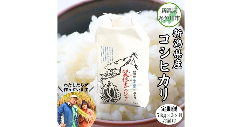 【ふるさと納税】米 新米 定期便【令和6年産 新米】【3ヶ月定期便】新潟産コシヒカリ『笑穂志(えぼし)のひかり』5kg×3回 毎月お届け 全15kg U’ファーム 白米 弁当 ご飯 ライス ふるさと納税米 こしひかり 2024年 食品 人気 おすすめ コシヒカリ5kg 3か月 3ヵ月 3ヶ月