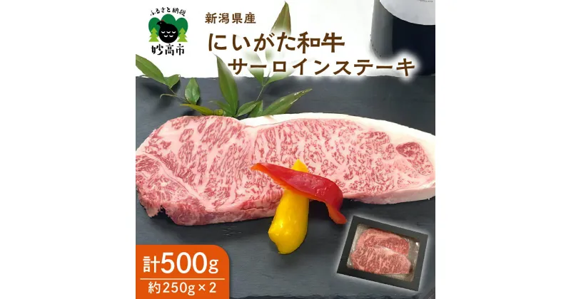 【ふるさと納税】【新潟県産】にいがた和牛 サーロイン ステーキ 250g × 2 計 500g 冷凍 牛肉 高級 肉 国産 ブランド牛 新潟牛 和牛 記念日 誕生日 お祝い お取り寄せ グルメ 送料無料 新潟県 妙高市