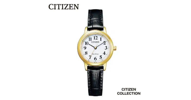 【ふるさと納税】【CITIZEN】 シチズンコレクション EM0932-10A 腕時計 光発電 エコ・ドライブ 防水 カーフ革 クリスタルガラス メーカー保証 メンズ レディース 新潟県 妙高市