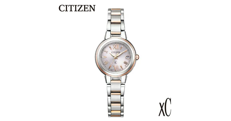 【ふるさと納税】【CITIZEN】 クロスシー ES9434-53W 腕時計 レディース ピンクゴールド 光発電 エコ・ドライブ 防水 デュラテクトプラチナ ステンレス サファイアガラス メーカー保証 新潟県 妙高市