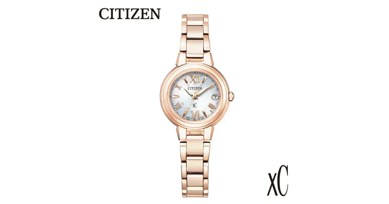 【ふるさと納税】【CITIZEN】 クロスシー ES9435-51A 腕時計 レディース ピンクゴールド サクラ色 光発電 エコ・ドライブ 防水 ステンレス サファイアガラス メーカー保証 新潟県 妙高市