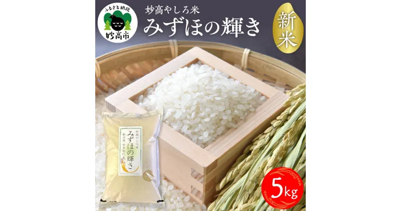 【ふるさと納税】【2024年11月下旬より発送】令和6年産 新潟県 妙高やしろ米 みずほの輝き 5kg 新米 米 精米 おにぎり 弁当 お取り寄せ 送料無料 妙高市