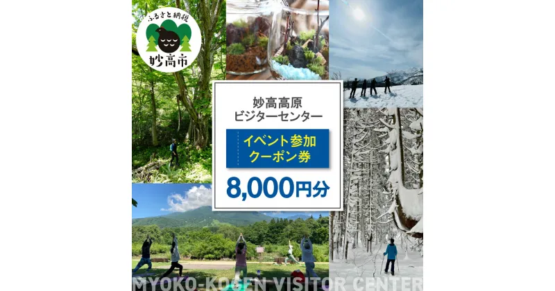 【ふるさと納税】妙高高原ビジターセンター イベント参加クーポン券 8,000円分 券 送料無料 新潟県 妙高市