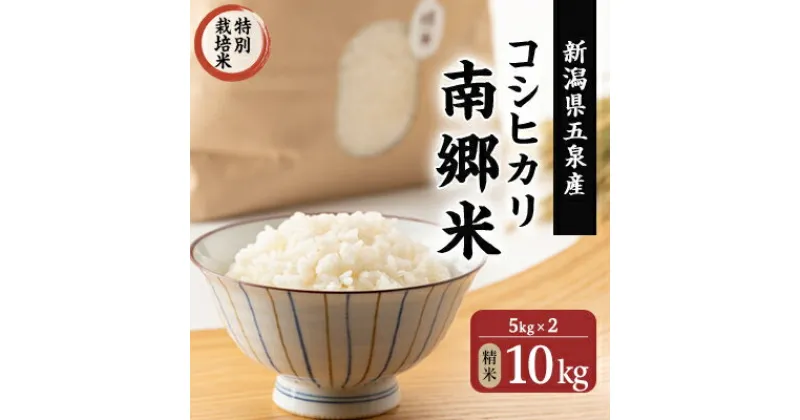 【ふるさと納税】令和6年産 先行予約中!【特別栽培米】隠れたお米の名産地! 新潟県五泉産コシヒカリ「南郷米」10kg【1419362】