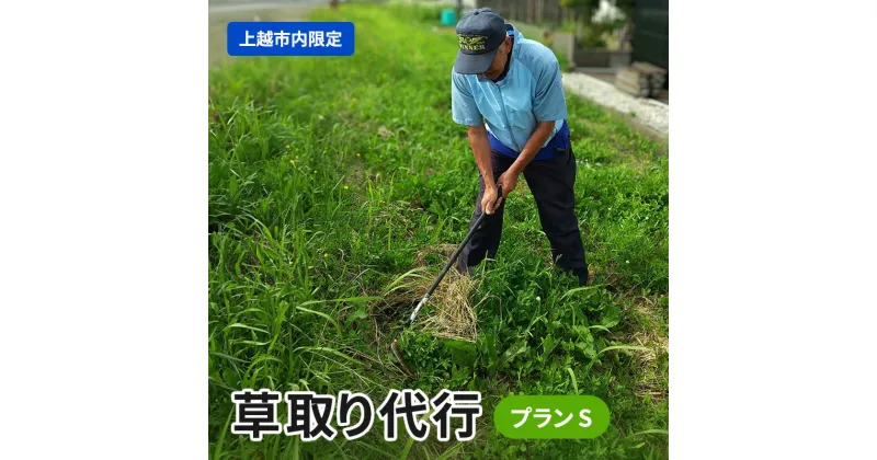 【ふるさと納税】草取り 代行プラン S（上越市内限定）草刈り 手作業 雑草 除草 上越市　お届け：確認後、随時発送いたします。