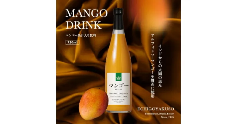 【ふるさと納税】アルフォンソマンゴーを使用したマンゴー果汁入飲料 720ml 1本 マンゴー アルフォンソマンゴー 飲料 ふるさと納税　お届け：入金確認後、順次発送いたします。