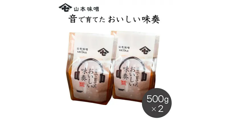 【ふるさと納税】味噌 音で育てたおいしい味奏 500g×2 みそ　お届け：入金確認後、10日以内に発送いたします。