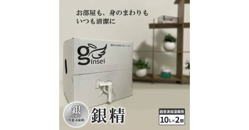 【ふるさと納税】銀イオン除菌消臭剤【銀精】超音波加湿器用 10L×2個 加湿器噴霧 除菌消臭 ふるさと納税 人気 新潟 新潟県産 にいがた 上越 上越産　お届け：ご入金確認次第順次発送いたします。