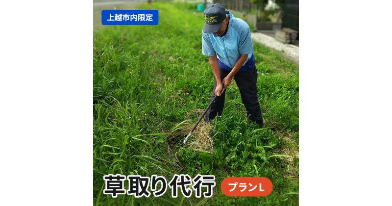 【ふるさと納税】草取り 代行プラン L（上越市内限定）草刈り 手作業 雑草 除草 上越市　お届け：確認後、随時発送いたします。