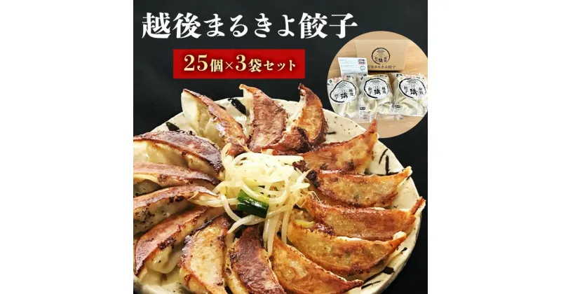 【ふるさと納税】餃子 越後まるきよ餃子 3袋 セット ぎょうざ ギョウザ