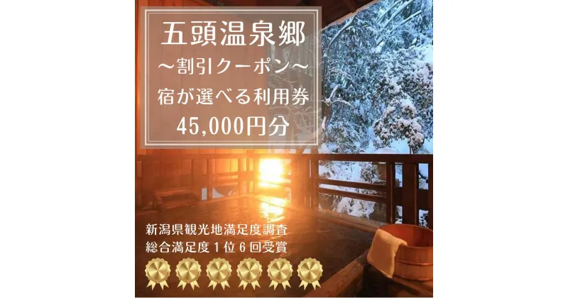 【ふるさと納税】五頭温泉郷 割引クーポン 45,000円分 ラジウム 温泉 名湯 自然 食事 宿泊 旅行 旅 旅館