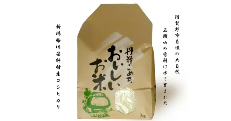 【ふるさと納税】【令和6年産新米予約】旧笹神村産 コシヒカリ 白米 3kg 9月下旬より順次発送予定