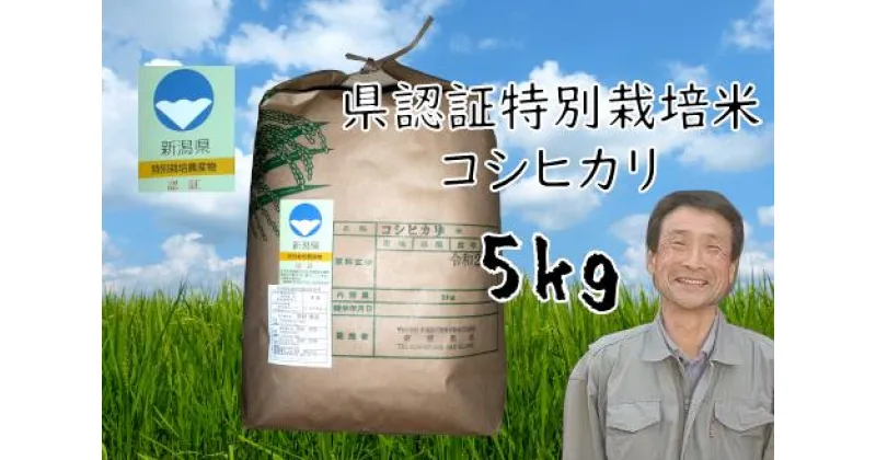 【ふるさと納税】【令和6年産新米予約】新潟県認証 特別栽培米 コシヒカリ 5kg 9月下旬より順次発送予定