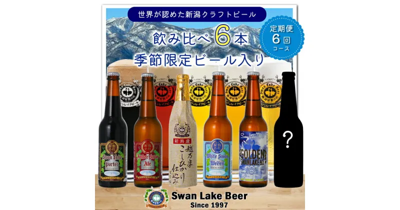 【ふるさと納税】≪6回定期便≫スワンレイクビール 6本セット