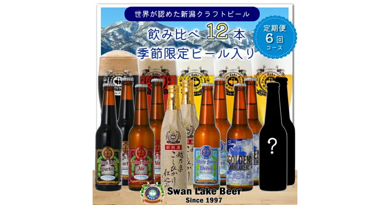 【ふるさと納税】≪6回定期便≫スワンレイクビール 12本セット