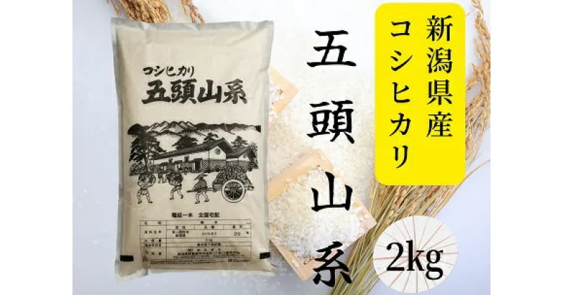 【ふるさと納税】【新米】「米屋のこだわり阿賀野市産」コシヒカリ2kg