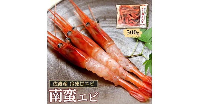 【ふるさと納税】佐渡産 冷凍南蛮エビ（甘エビ） 500g | 海老 魚介類 水産 食品 人気 おすすめ 送料無料