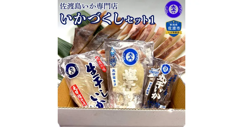 【ふるさと納税】干物 イカ 佐渡沖産 3種 いかづくしセット1 佐渡島いか専門店 | 魚 お魚 さかな 食品 人気 おすすめ 送料無料