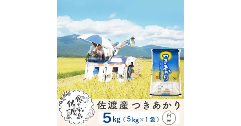 【ふるさと納税】【新米】佐渡島産つきあかり 白米5Kg ～農薬5割減～ 令和6年産 | お米 こめ 白米 食品 人気 おすすめ 送料無料