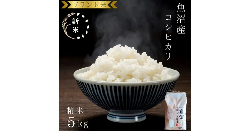 【ふるさと納税】【令和6年産】ブランド米 魚沼産コシヒカリ 精米 5kg 米 コメ こめ お米 おこめ 白米 こしひかり 新潟県産 人気 お取り寄せ　お届け：10月より順次発送