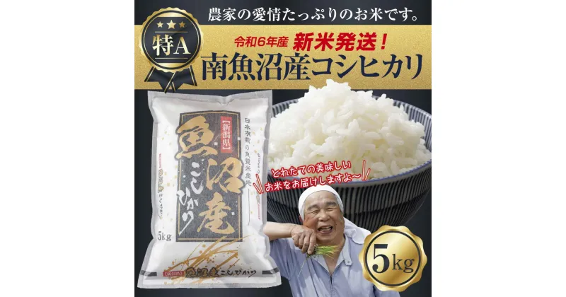 【ふるさと納税】【新米発送】 令和6年産 新潟県 南魚沼産 コシヒカリ お米 5kg 精米済み（お米の美味しい炊き方ガイド付き） お米 こめ 白米 新米 こしひかり 食品 人気 おすすめ 送料無料 魚沼 南魚沼 南魚沼市 新潟県産 新潟県 精米 産直 産地直送 お取り寄せ