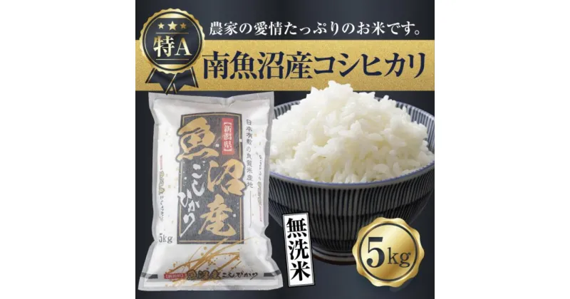 【ふるさと納税】｜無洗米｜新潟県 南魚沼産 コシヒカリ お米 5kg（お米の美味しい炊き方ガイド付き） | お米 こめ 白米 コシヒカリ 食品 人気 おすすめ 送料無料 魚沼 南魚沼 南魚沼市 新潟県産 新潟県 精米 産直 産地直送 お取り寄せ