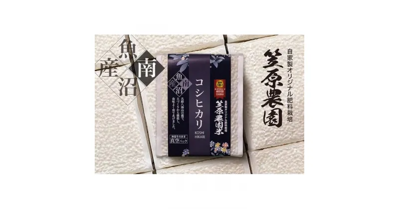 【ふるさと納税】【令和6年産新米予約／令和6年10月上旬より順次発送】米 約 9kg ( 3合 × 20個 ) お米 笠原農園米 簡易包装 こしひかり 新潟 南魚沼 魚沼産 南魚沼産 真空パック 精米 | お米 こめ 白米 コシヒカリ 食品 人気 おすすめ 送料無料 魚沼 南魚沼 南魚沼市