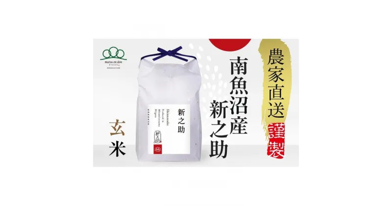 【ふるさと納税】新米予約【令和6年産】玄米5kg 南魚沼産新之助 農家直送_AG | お米 こめ 食品 新之助 人気 おすすめ 送料無料 魚沼 南魚沼 南魚沼市 新潟県 玄米 産直 産地直送 お取り寄せ