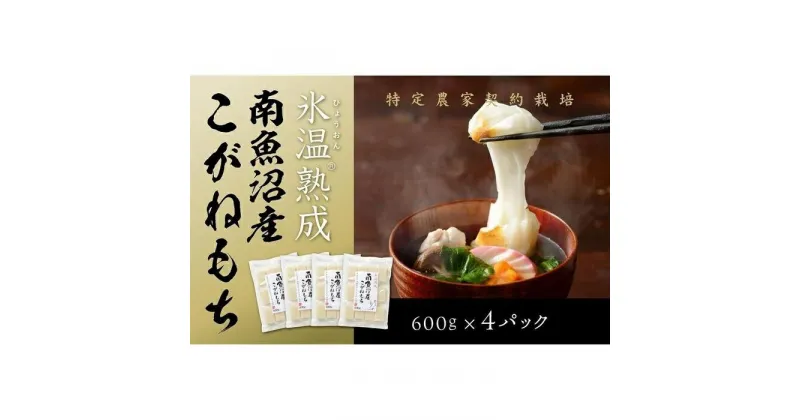 【ふるさと納税】【生切り餅】氷温熟成南魚沼産こがねもち2.4kg | もち 食品 魚沼 新潟県産 新潟県 南魚沼市 産直 産地直送 お取り寄せ 人気 おすすめ 送料無料