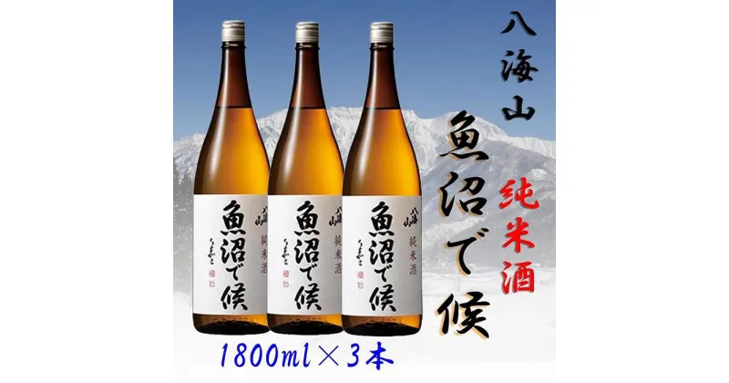 【ふるさと納税】酒 日本酒 セット 3本 × 1800ml ( 八海山 純米酒 魚沼で候 ) | お酒 さけ 人気 おすすめ 送料無料 ギフト