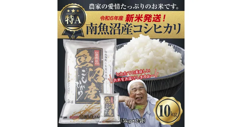 【ふるさと納税】【新米発送】 令和6年産 新潟県 南魚沼産 コシヒカリ お米 5kg×2袋 計10kg 精米済み（お米の美味しい炊き方ガイド付き） お米 こめ 白米 新米 こしひかり 食品 人気 おすすめ 送料無料 魚沼 南魚沼 南魚沼市 新潟県産