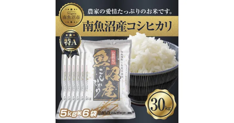 【ふるさと納税】新潟県 南 魚沼産 コシヒカリ お米 5kg ×6袋 計30kg（お米の美味しい炊き方ガイド付き） | お米 こめ 白米 コシヒカリ 食品 人気 おすすめ 送料無料 魚沼 南魚沼 南魚沼市 新潟県産 新潟県 精米 産直 産地直送 お取り寄せ