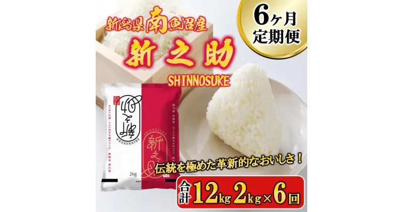 【ふるさと納税】【令和6年産新米予約／令和6年11月上旬より順次発送】米 定期便 新之助 南魚沼産 12kg ( 2kg × 6ヵ月 ) | お米 こめ 白米 食品 人気 おすすめ 送料無料 魚沼 南魚沼 南魚沼市 新潟県 精米 産直 産地直送 お取り寄せ お楽しみ