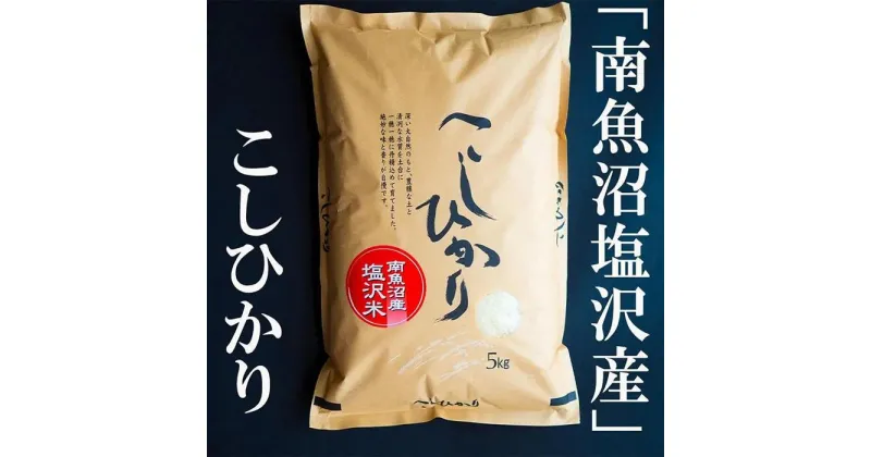 【ふるさと納税】令和6年産　南魚沼塩沢地区「大沢産コシヒカリ」特A米　5kg | お米 こめ 白米 コシヒカリ 食品 人気 おすすめ 送料無料 魚沼 南魚沼 南魚沼市 新潟県産 新潟県 精米 産直 産地直送 お取り寄せ