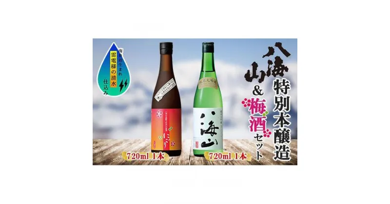 【ふるさと納税】純米大吟醸 八海山 日本酒 八海山の焼酎で仕込んだ 梅酒 にごり 720ml 飲み比べ セット 四合瓶 酒 お酒 梅酒 梅 うめ ウメ 晩酌 贈り物 贈答 プレゼント ギフト 新潟県 南魚沼市 | お酒 さけ 人気 おすすめ 送料無料 ギフト