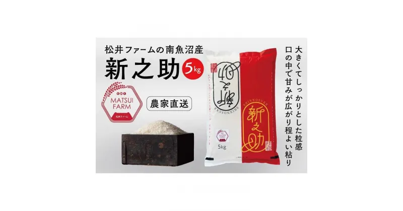 【ふるさと納税】令和6年産 米 南魚沼産 5kg 新之助 | お米 こめ 白米 食品 人気 おすすめ 送料無料 魚沼 南魚沼 南魚沼市 新潟県産 新潟県 精米 産直 産地直送 お取り寄せ