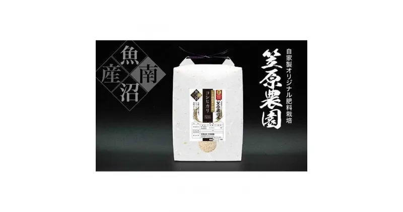 【ふるさと納税】【定期便】【令和6年産新米予約／10月上旬より順次発送】南魚沼産 笠原農園米 十年間農薬不使用コシヒカリ （5kg×全12回） | お米 こめ 白米 コシヒカリ 食品 人気 おすすめ 送料無料 精米 産直 産地直送 お取り寄せ お楽しみ