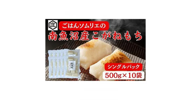 【ふるさと納税】ごはんソムリエの南魚沼産こがねもち　庄治郎　500g×10袋　個包装 | もち 食品 魚沼 新潟県産 新潟県 南魚沼市 産直 産地直送 お取り寄せ 人気 おすすめ 送料無料