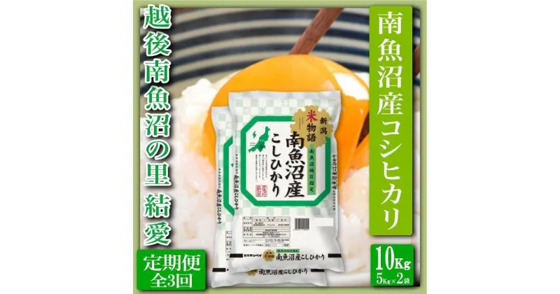 【ふるさと納税】米 定期便 コシヒカリ 南魚沼産 30kg ( 10kg × 3ヶ月 ) 越後南魚沼の里 | お米 こめ 白米 コシヒカリ 食品 人気 おすすめ 送料無料 魚沼 南魚沼 南魚沼市 新潟県産 新潟県 精米 産直 産地直送 お取り寄せ お楽しみ