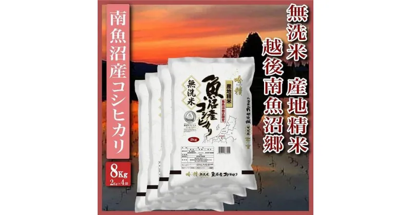 【ふるさと納税】米 無洗米 コシヒカリ 南魚沼産 8kg 越後南魚沼郷 | お米 こめ 白米 コシヒカリ 食品 人気 おすすめ 送料無料 魚沼 南魚沼 南魚沼市 新潟県産 新潟県 精米 産直 産地直送 お取り寄せ