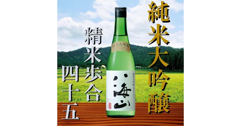 【ふるさと納税】日本酒 八海山 純米大吟醸 720ml 食前・食中酒にオススメ | お酒 さけ 人気 おすすめ 送料無料 ギフト