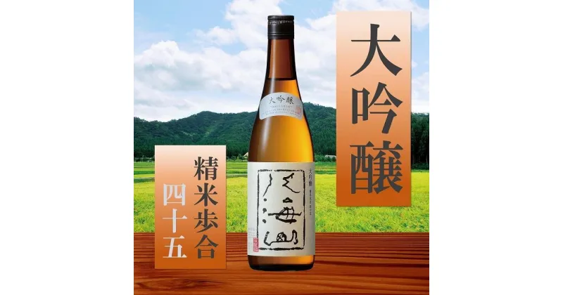 【ふるさと納税】日本酒 八海山 大吟醸 720ml 食前・食中酒にオススメ | お酒 さけ 人気 おすすめ 送料無料 ギフト