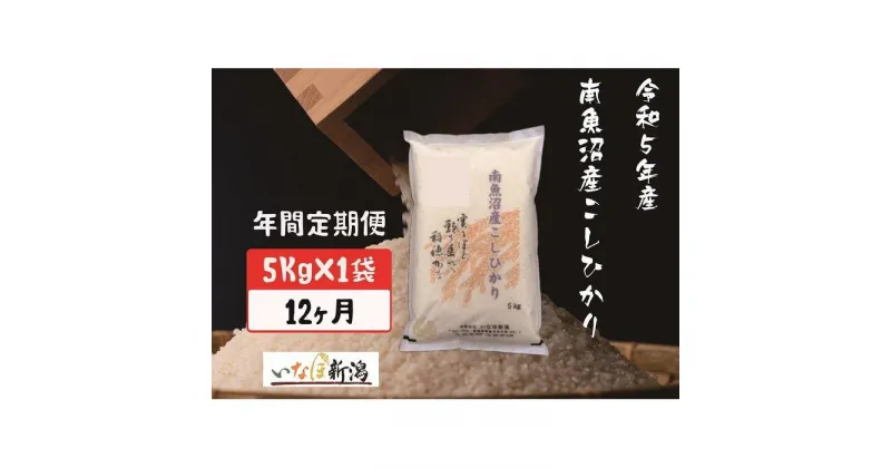 【ふるさと納税】【定期便】南魚沼産コシヒカリ 白米 5Kg×12ヶ月 | お米 こめ 白米 コシヒカリ 食品 人気 おすすめ 送料無料 魚沼 南魚沼 南魚沼市 新潟県産 新潟県 精米 産直 産地直送 お取り寄せ お楽しみ