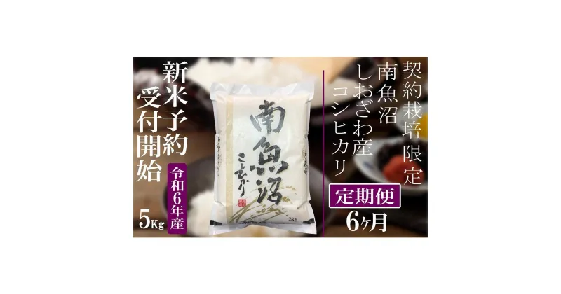 【ふるさと納税】【新米予約・令和6年産】定期便6ヶ月：精米5Kg 契約栽培限定 南魚沼しおざわ産コシヒカリ | お米 こめ 白米 食品 人気 おすすめ 送料無料