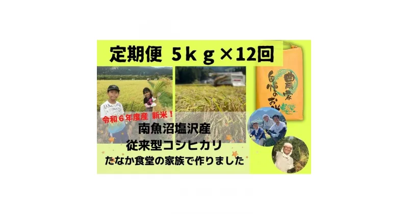 【ふるさと納税】南魚沼塩沢産　従来型コシヒカリ　白米5kg×12回（定期便）（令和6年度新米スタート） | お米 こめ 白米 食品 人気 おすすめ 送料無料